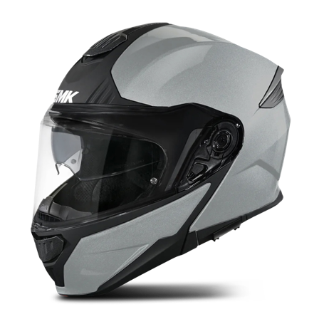 SMK Gullwing Solid Öppningsbar Hjälm Ljusgrå XS