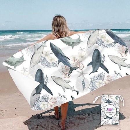 Rantapyyhe, mikrokuitupyyhe, kylpypyyhe iso 160x80cm