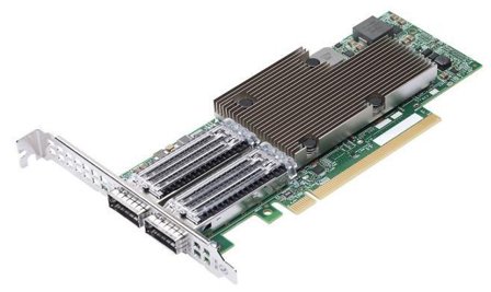 BROADCOM NetXtreme E-Series P2100G - nettverksadapter - PCIe 4.0 x16 - 100 Gigabit QSFP56 x 2