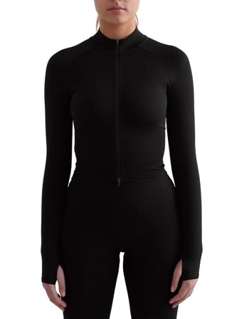 aim ́n Shape Seamless Zip Jacket - Black - XS