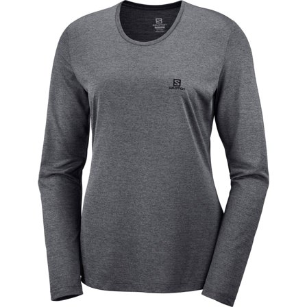 Salomon Women's Agile LS Tee Women long-sleeved training tops Grey XS