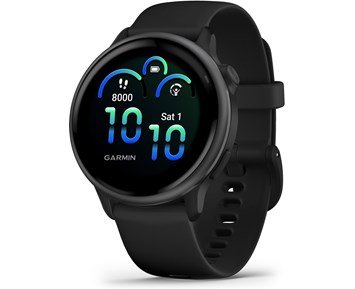 Garmin Vivoactive 6 AMOLED Smartwatch, Black/Slate - Avancerad sportklocka med hälsofrämjande funktioner