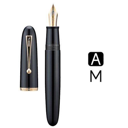 Jinhao 9019 Resin Fyldepen #8 F/M Nib Stor Størrelse & Høj Kapacitet Konverter