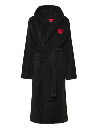 HUGO Terry_Hooded Gown - Black - S