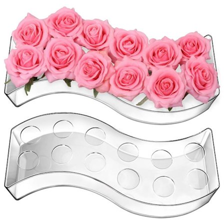 S Shape Flower Vas Lång Blommig Vas Moderna dekorativa flaskor