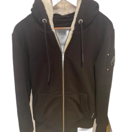 Svart hoodiejacka från Moose Knuckles