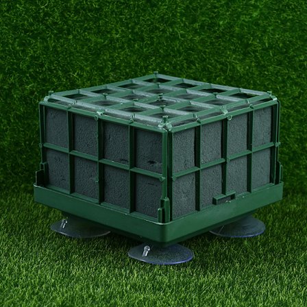 1 Stk Grønn Firkant Dekorativ Slitesterk Bryllupsbil Blomsterskum Bri