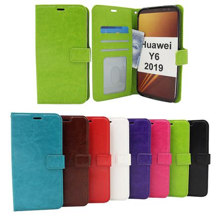 Crazy Horse Wallet Huawei Y6 2019 Röd