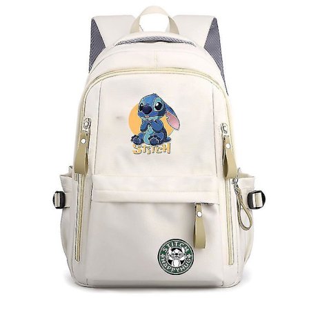 Lilo Stitch Stitch Stitch Primary School Junior High School Skolväska Manliga och kvinnliga elever Dubbel