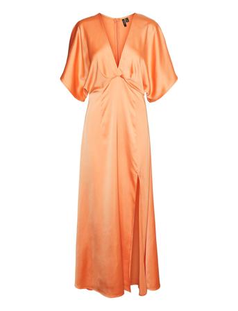 Vmrebecca 2/4 Ankle Dress Wvn Ga Ce Coral Vero Moda