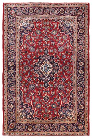 Keshan Matot Käsinsolmittu 150X240 Matto Tummanpunainen/Musta Persia