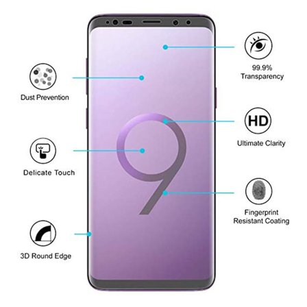 Samsung S9+ 2-PACK Skärmskydd Nano-Soft Screen-Fit HD-Clear