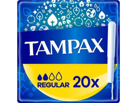 TAMPAX Tampong Regular applikator 20/fp - Lyreco - Sjukvård och omsorg - Hygien - Intimhygien