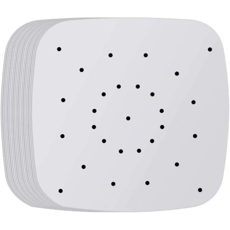 100 st Fyrkantigt perforerat bakplåtspapper för Air Fryer 21,5*21,5cm vit