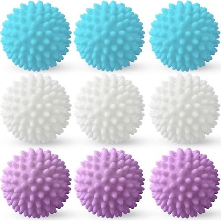 Tvättbollar 9-pack torkbollar för tvättmaskin Tvättbollar