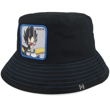 Capslab - Svart bucket Hatt - Dragon Ball Vegeta Hat Black Bucket @ Hatstore