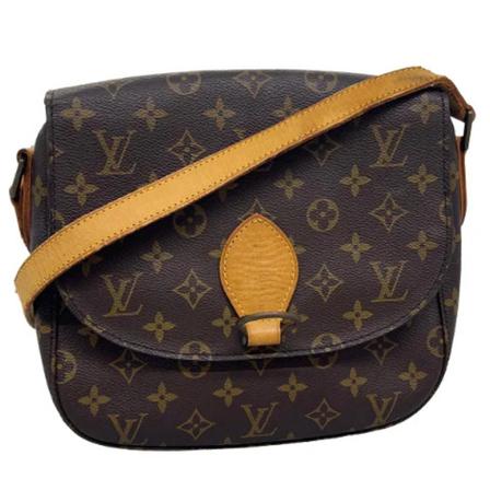 Louis Vuitton Vintage, Pre-owned Cross Body Bag Bruin, Dames, Maat:ONE Size,leer