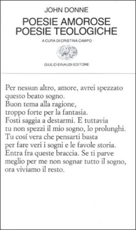 Poesie amorose. Poesie teologiche John Donne