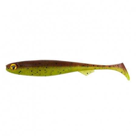 Fox Rage Slick Shad 9 cm / 3.5'' (bulk) - UV Green Pumpkin