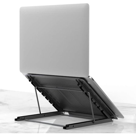 Laptop Stand Tablet, Foldbar Bærbar Ventileret Desktop Laptop Holder