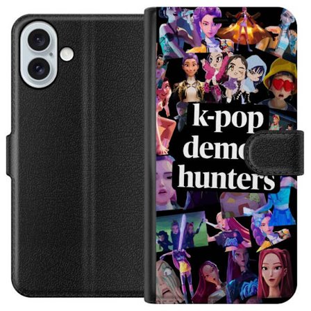 Kompatibelt Plånboksfodral till Apple Apple iPhone 16 Plus KPop Demon Hunters glow edition samlarobjekt