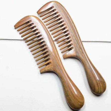 Trækam, massagekam til hovedbundspleje, hårbørste, 2 stk