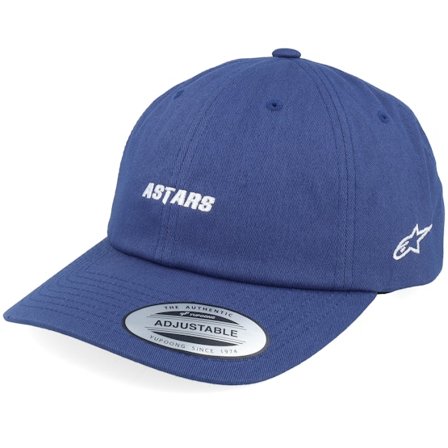Alpinestars - Blauw unconstructed Cap - Deduce Strapback Hat Blue Dad Cap @ Hatstore
