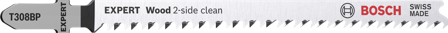 Bosch Expert T308BP Sticksågsblad 5-pack, Såga