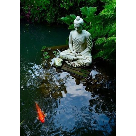 30x40cm 5D DIY Diamantmålning Full, Buddha Staty Serie#H, DIY Diamant Strass