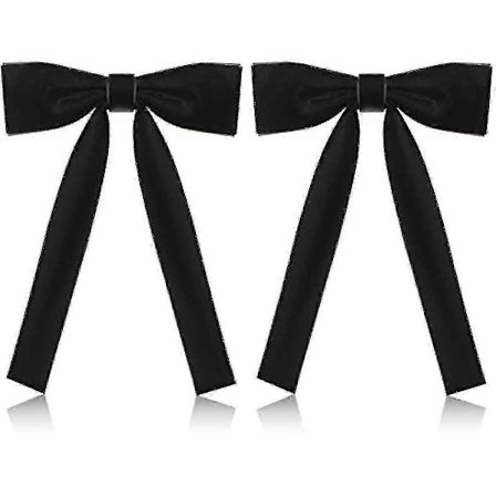 2-pakning Western Slips for Menn Kentucky String Tie Clip On Sløyfe Colonel Sanders Svart Cowboy Sløyfe Party Svart One Size 2-18-Good-Yvan[HK]