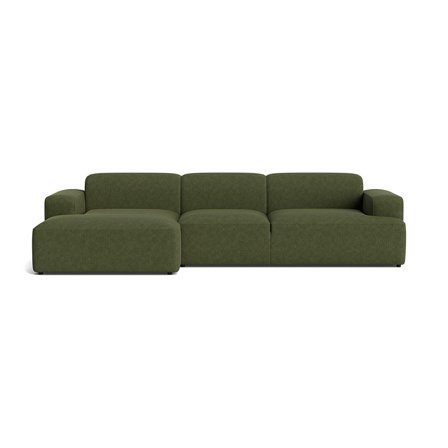 Madrid XL chaiselong sofa, venstrevendt - Aragon Grøn - 317x101x75 - Sofa, chaiselong