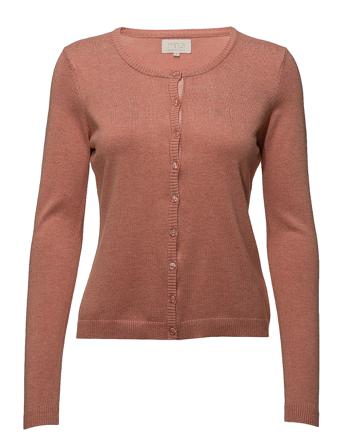 New Laura Cardigan Stickad Tröja Cardigan Rosa Minus