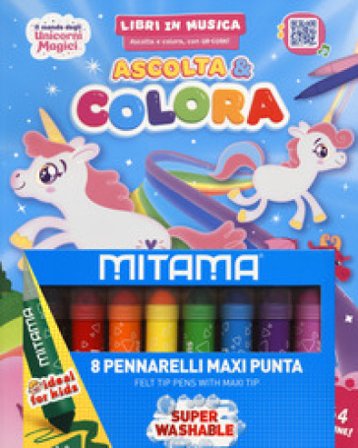 Il mondo degli unicorni magici. Ascolta e colora. Ediz. illustrata. Con 8 pennarelli. Con playlist musicale