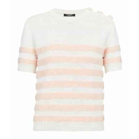 Balmain, Sweater Wit, Dames, Maat:S