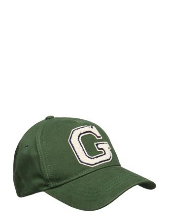 D2. G Badge Cap Accessories Headwear Caps Grøn GANT