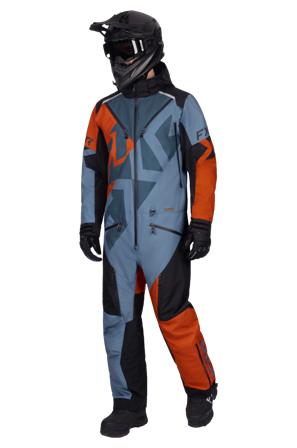 FXR Cold Cross CX Lite Monosuit 26 Steel/Burnt Org M