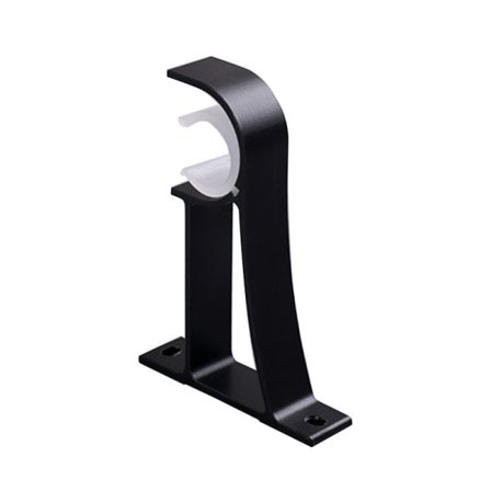 IC 2 stk. kraftig metall gardinstang, gardinstangfeste, dobbel gardinstangstangholder, gardinfeste, aluminium gardinstangfeste