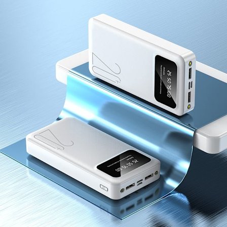 Stor powerbank 20000mAh portabel med LED-lampa och portabel powerbank