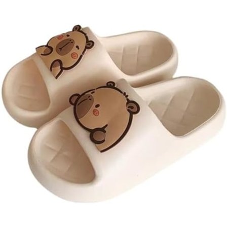 Capybara Tegneserie Tøfler Sandaler Kvinner Sklisikker - Utendørs og Innendørs Fottøy For Strandreise Dusj Flip Flops Kvinner{KDO}