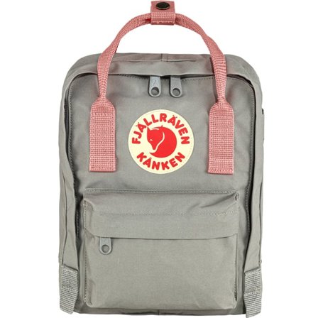 Fjällräven Kånken Mini in Fog/Pink, Vinylon-F