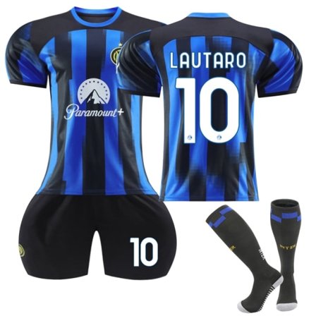 2023-2024 Internazionale Milano Hjemmebanetrøje Nr. 10 Lautaro (L)