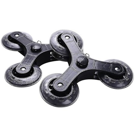 2 stk./sæt Sorte Indkøbsvogn Trolley Caster Kuffert Rulle Hjul Udskiftning Hjul Trækhjul