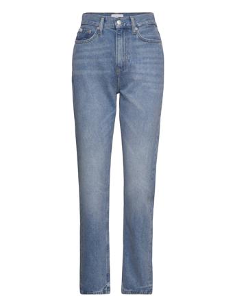 Authentic Slim Straight Rette Jeans Blå Calvin Klein Jeans*Betinget Tilbud