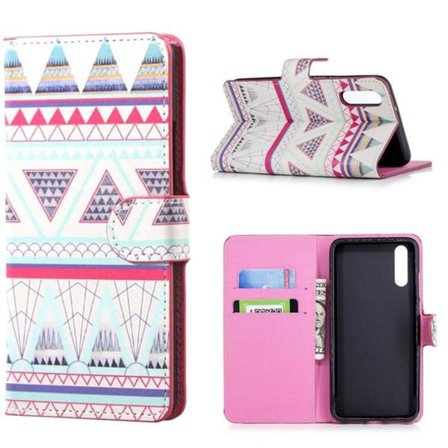 Plånboksfodral Huawei P20 - Aztek