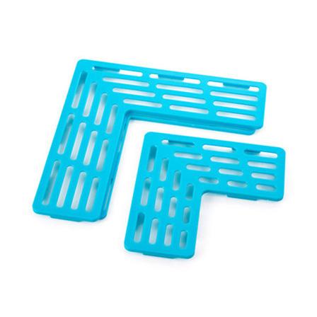 Sink Saver - Modulaarinen allasmatto - Sininen, 28,5*28,5cm, 19,5*19,5cm