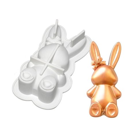 Stor kaninkakeform sjokolade