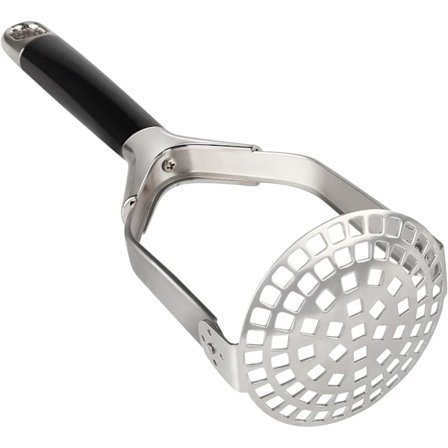 Kartoffelmoser i rustfrit stål, kraftig kartoffelmoser med anti