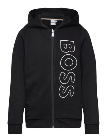 BOSS Hooded Cardigan Svart