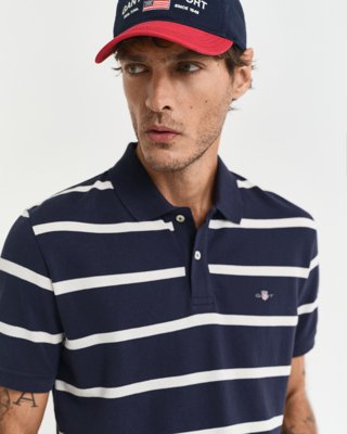 GANT - Stripete poloskjorte til herre evening blue