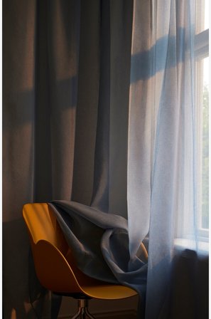 Jotex - Målbestilt Rent Gardin Tåkeblå - KIRA - Kjøp Gardiner hos Jotex